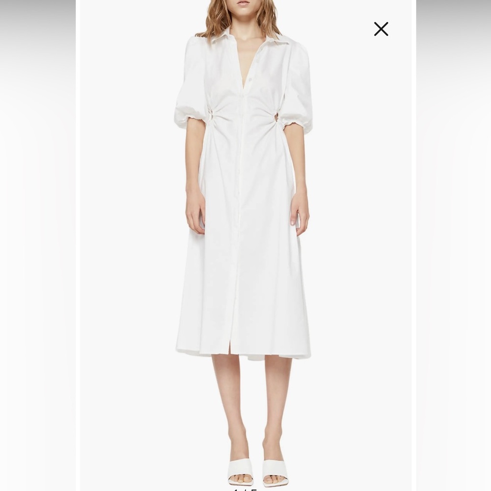 NWT Bardot Cut Out Midi Shirt Dress | Size 2
